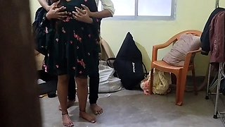 Indian Young Student Daily Cock with Her Teacher at Home
