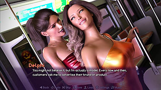 Kate Made Delphi to Squirt in Metro Train Before Reaching the Office