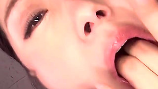 POV Saliva Overload Tsubaki Kato’s Dripping Tongue Smears Your Face Until You Lost in Her Mouth.