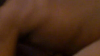 Big ass brunette rides her lover's big black dick