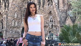 Upskirt Sex & Prone Creampie Ending - Asian Sex Diary