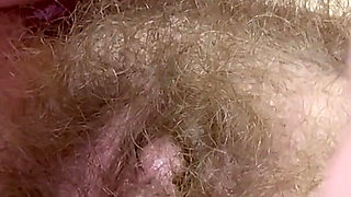 Nail Polishing and Hairy Pussy Amateur