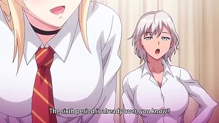 Busty Anime College Babes Threesome - Blonde Hentai Sex