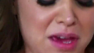 Beautiful brunette teen gets fucked hard by big cock