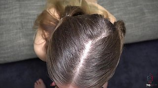 Cute Teen In Budapest Gives Great Blowjob In Lingerie