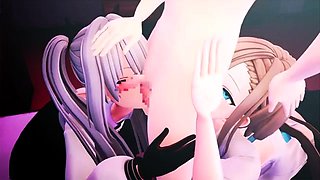 Cosplayer sister and her friend have threesome (Eng Subs) -