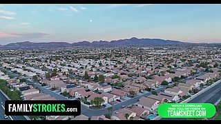 Nice step daughter Brooke Johnson gaggs and slobbers on step daddy's thick schlong - familystrokes