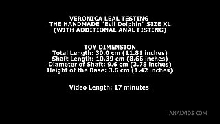 Nicol Black & Veronica Leal Testing The Handmade Dolphin Size