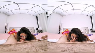 Nerdy Latina Fucks Her Boss And Squirts On His Cock