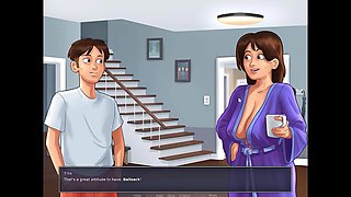 Funny mom with big boobs stars in comedy show