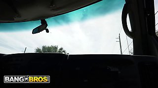 Bangbros - college hotty Annie Archer boards the bang bus and gets screwed for the right price