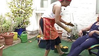 live report & fill up with sperm #1- spoken in German