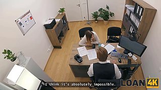 Loan4k. she got her loan after a proper blow-job and hardcore on the office table