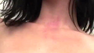 Small titted brunette gets screwed at the casting