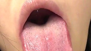 Tongue Observation & Saliva Fetishism with Ena Yuzuriha