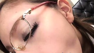 Sexy Secretary Gets a Face Full of Geysers - XXX Porn!