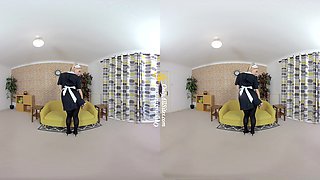 Chloe Toy - Cute Blonde As A French Maid Stripping