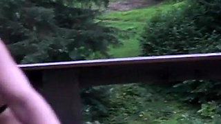 Cum Eating Blondie From France Sucking and Riding Cock at Cabin