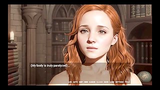 Hogwarts lewdgacy parody featuring Harry Potter and Hermione getting tied up and playful
