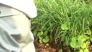 Japanese Girls Piss Outside and Get Bushes Screwed by More Men