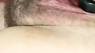 Hot Hairy Amateur MILF Pisses in Bathtub and Fucks Herself with Shampoo Bottle