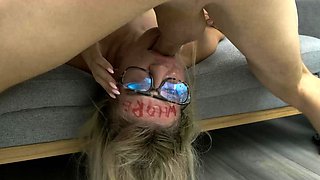 sexy whore gets extreme rough fat dick face fucked