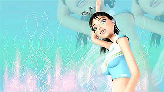 3DGSPOT - Hot Girls Deepthroat A Big Cock In SPLIT-SCREEN COMP! 3D CARTOON PORN!