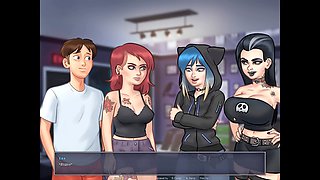 Step aunty, big boobs, 2d