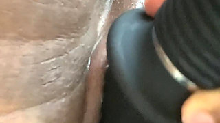 Closeup Squirting Pounding My Pussy with Monster Dildo