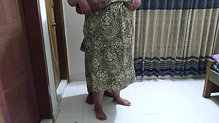 Egyptian Big Ass & Huge Boobs Hot BBW Aunty Sweeps the Room When Neighbor Guy Anal Fuck & Gives Cum in Her Ass - Muslim
