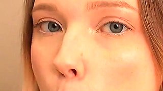 18yo Babyface Slut Sucks & Rides Her Toy (ahegao & POV)