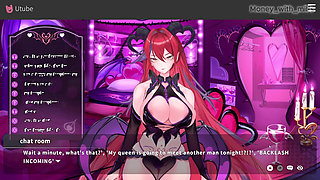 He Rubs My Cock with His Clit on the Bed // Vlover Game #5 All Scenes