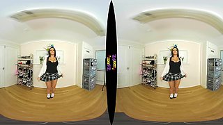 Plain Sexy; Busty Schoolgirl Vr Striptease - Sexlikereal