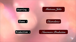 Part 1 Latex Sadism: Electro and Spanking for My Furniture Slave Disobedient - Mistress Julia