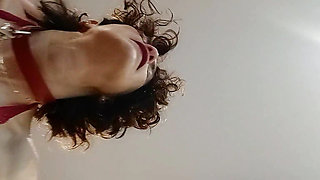 Natalia the submissive. With bitch strap, moaning and fucking in the ass and pussy
