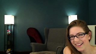 Chubby Brunette Big Boobs Dildo Masturbation
