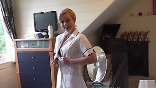 British Mature Nurse Sharing Cock In Trio