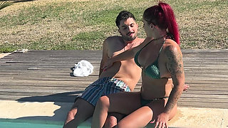 Amateur threesome with milfs Ava Queen and Gael Braga