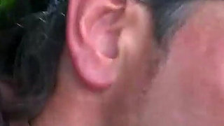 Cock Sucking Babe Kneels, Deepthroats and Ass Riding Huge Cock Outdoor