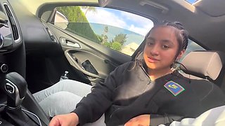 Extreme amateur pov blowjob by hot brunette latina