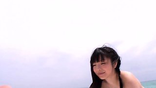 Sexy asian fellatio and sixty nine on the beach with Hina