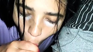 Hot amateur teen blowjob and facial HD video