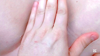 Student lets me open her pussy with a purple rope between her pink lips