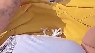 Smoking, Nipples Sucking and Bouncing Boobs View From Camera on My Head