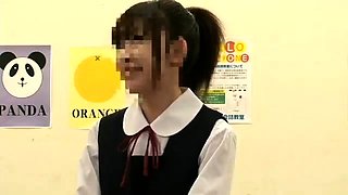 Japanese Salor Uniform School Girl love her dildo