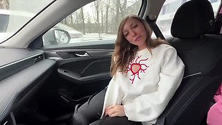 Street Pickup Milf Leads To Hot Car Blowjob With Mouthful Of Cum