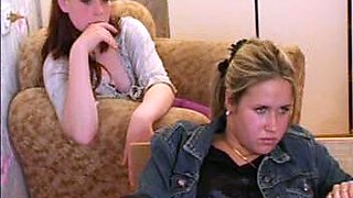 Naked brunette lesbians licking and fingering juicy pussies