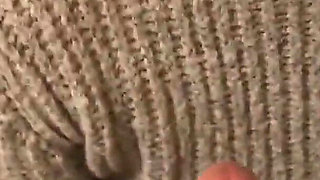 Blonde Slut Drinks Coffee with Cum