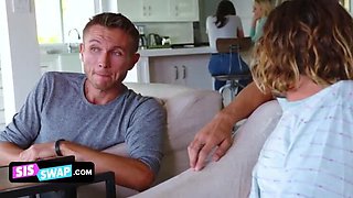 Masked Stepbrothers Trick Stepsisters For Hot Doggystyle & Pussy Licking Orgy