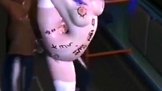 Get Fuck with Hot Chick on the Night Train - 3D Animation V579